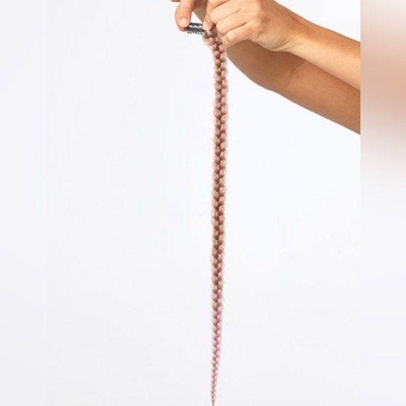 Pop by Hairdo 20” Purple Hair Extension Metallic Clip In Braid Extension Gift - Picture 5 of 12